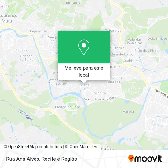 Rua Ana Alves mapa