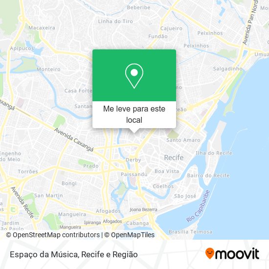 Espaço da Música mapa