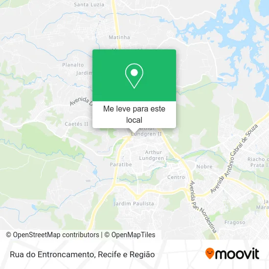 Rua do Entroncamento mapa
