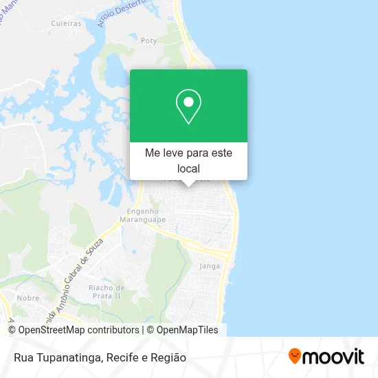 Rua Tupanatinga mapa