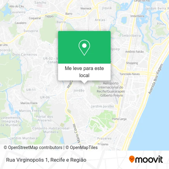 Rua Virginopolis 1 mapa