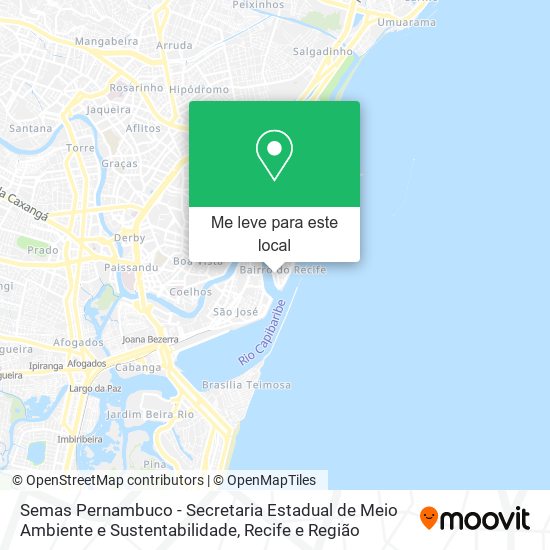 Semas Pernambuco - Secretaria Estadual de Meio Ambiente e Sustentabilidade mapa