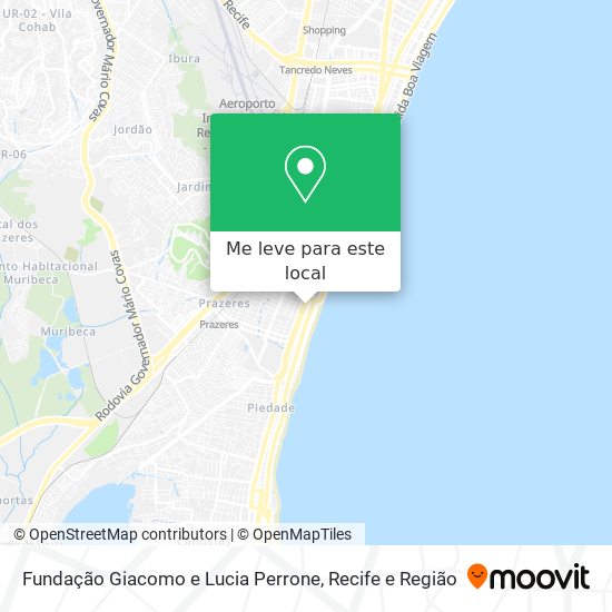 Fundação Giacomo e Lucia Perrone mapa
