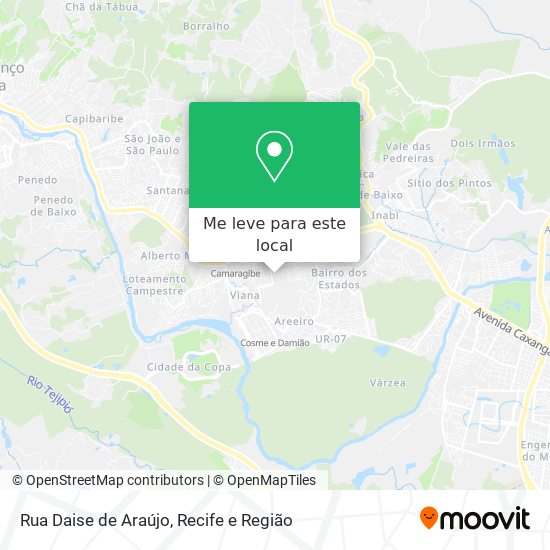 Rua Daise de Araújo mapa