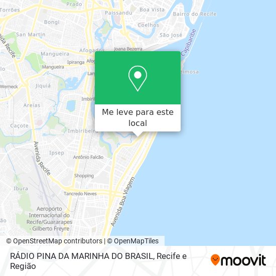 RÁDIO PINA DA MARINHA DO BRASIL mapa