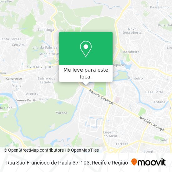 Rua São Francisco de Paula 37-103 mapa