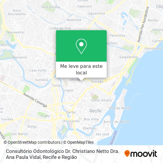 Consultório Odontológico Dr. Christiano Netto Dra. Ana Paula Vidal mapa