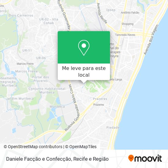 Daniele Facção e Confecção mapa