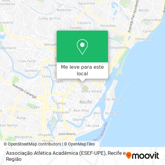 Associação Atlética Acadêmica (ESEF-UPE) mapa