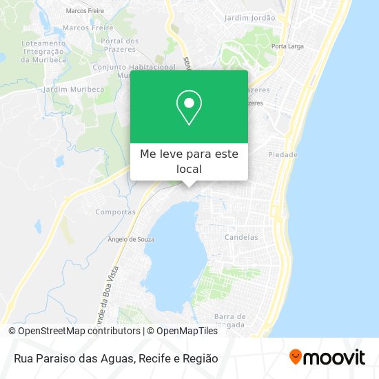 Rua Paraiso das Aguas mapa