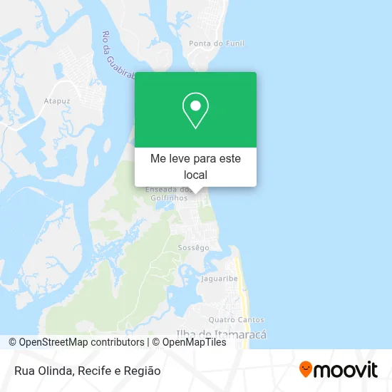 Rua Olinda mapa