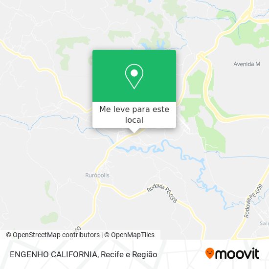 ENGENHO CALIFORNIA mapa