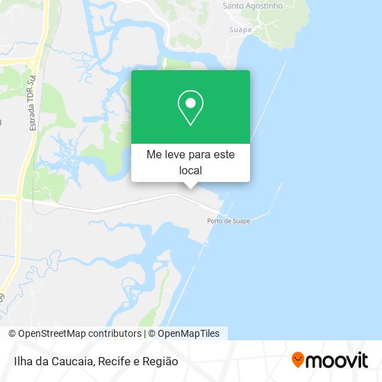 Ilha da Caucaia mapa