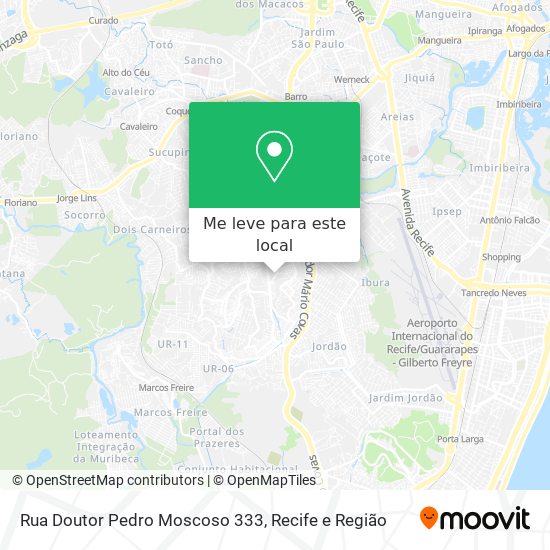 Rua Doutor Pedro Moscoso 333 mapa