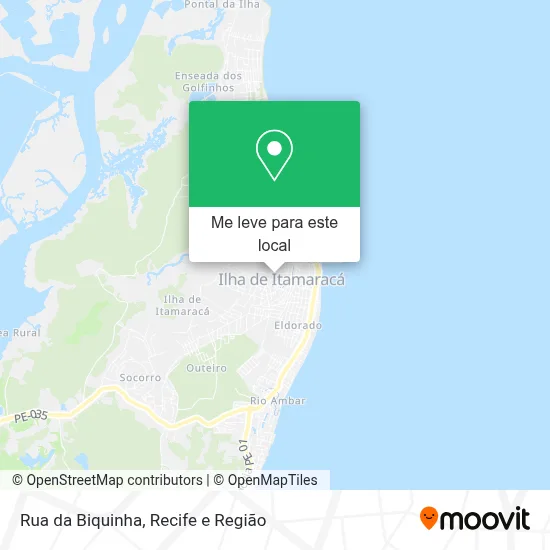Rua da Biquinha mapa