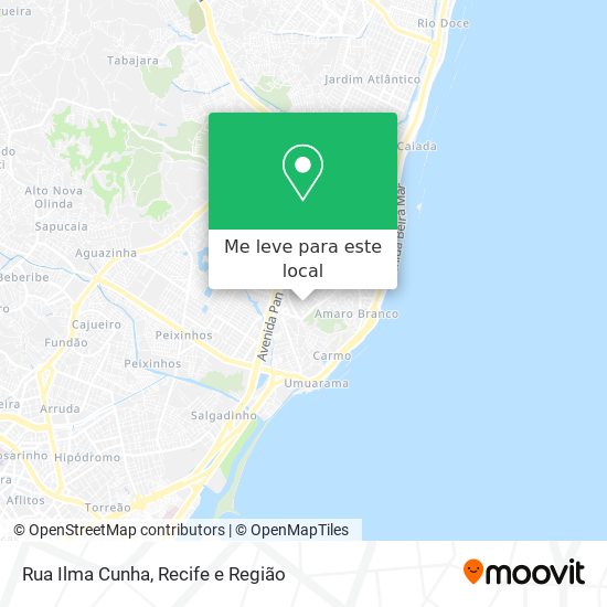Rua Ilma Cunha mapa