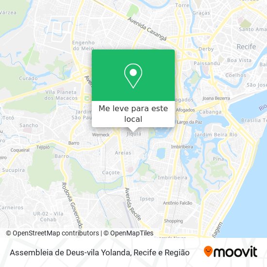 Assembleia de Deus-vila Yolanda mapa
