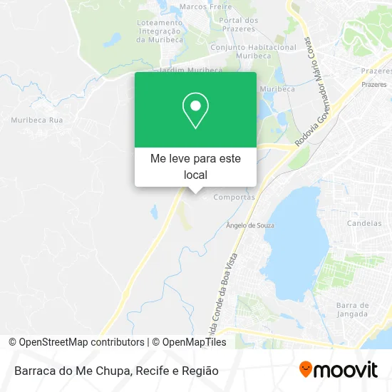 Barraca do Me Chupa mapa