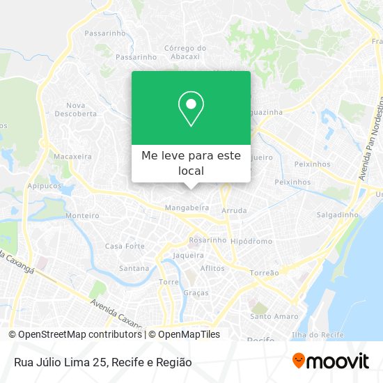 Rua Júlio Lima 25 mapa
