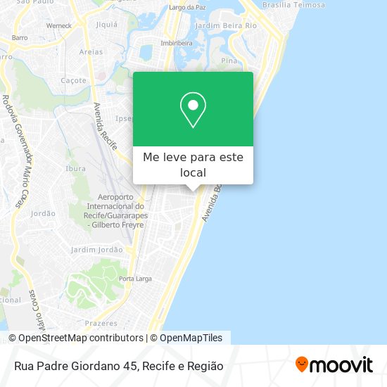 Rua Padre Giordano 45 mapa