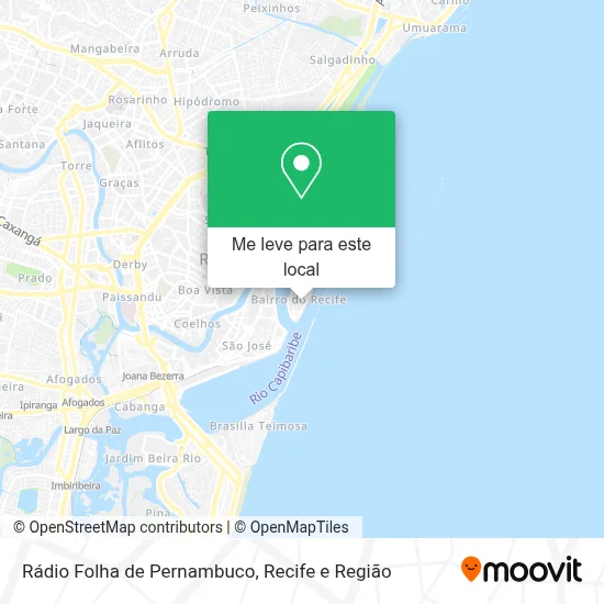 Rádio Folha de Pernambuco mapa