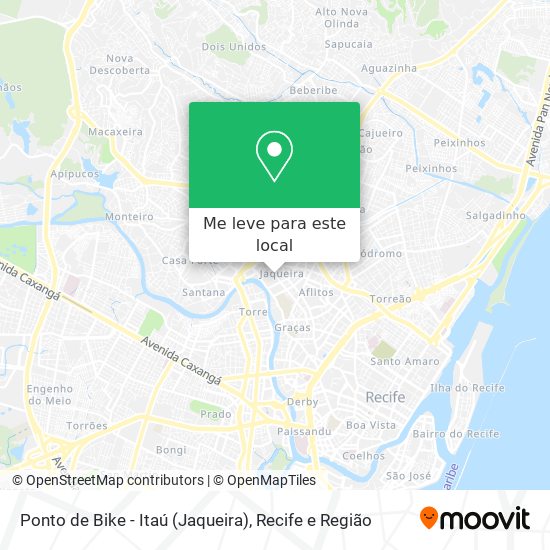 Ponto de Bike - Itaú (Jaqueira) mapa