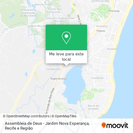 Assembleia de Deus - Jardim Nova Esperança mapa