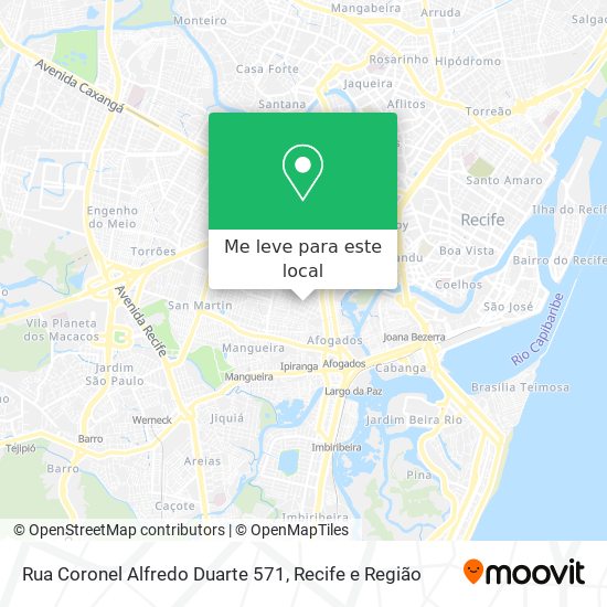 Rua Coronel Alfredo Duarte 571 mapa