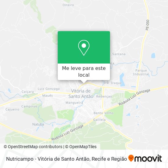 Nutricampo - Vitória de Santo Antão mapa