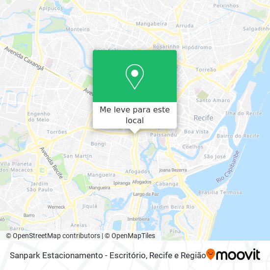 Sanpark Estacionamento - Escritório mapa