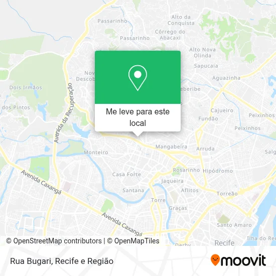 Rua Bugari mapa
