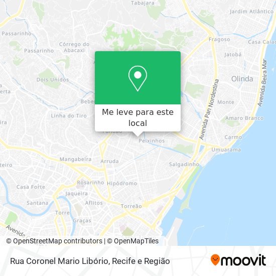 Rua Coronel Mario Libório mapa