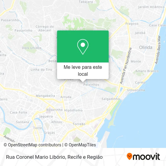 Rua Coronel Mario Libório mapa