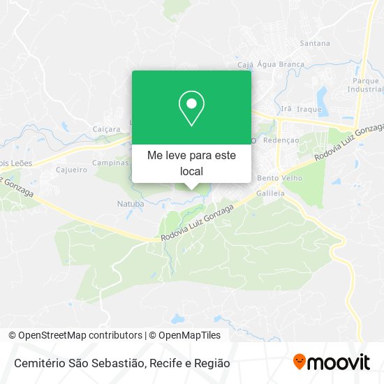 Cemitério São Sebastião mapa