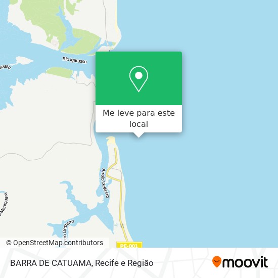 BARRA DE CATUAMA mapa