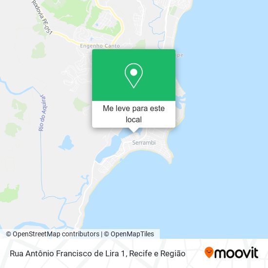 Rua Antônio Francisco de Lira 1 mapa