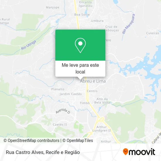 Rua Castro Alves mapa