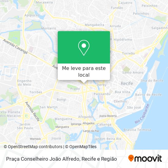 Praça Conselheiro João Alfredo mapa