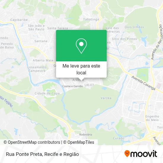 Rua Ponte Preta mapa