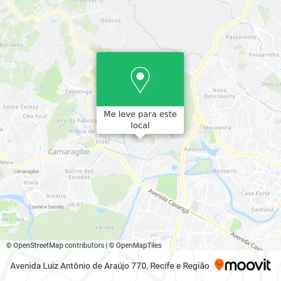 Avenida Luiz Antônio de Araújo 770 mapa