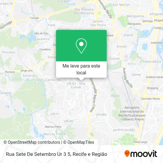 Rua Sete De Setembro Ur 3 5 mapa