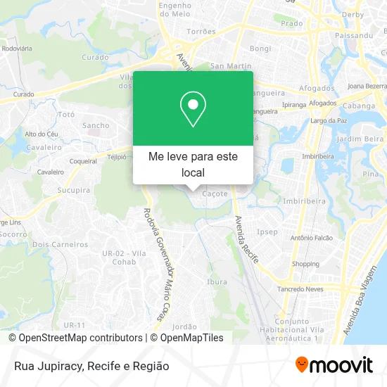 Rua Jupiracy mapa