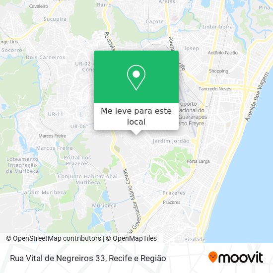 Rua Vital de Negreiros 33 mapa