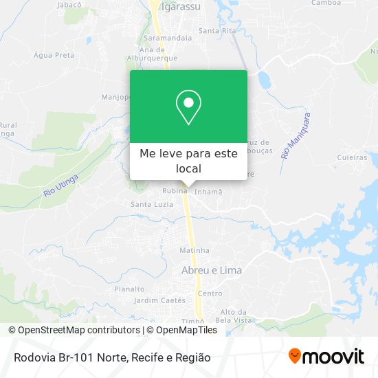 Rodovia Br-101 Norte mapa