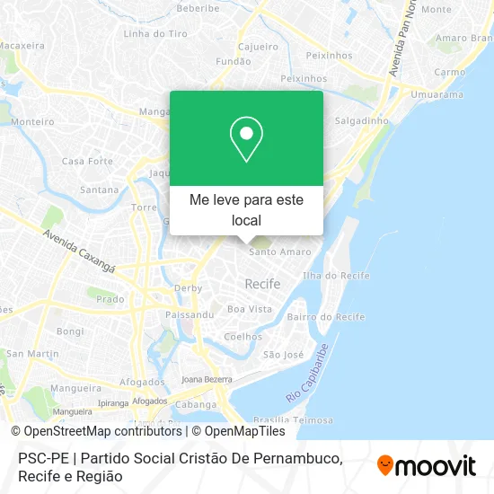 PSC-PE | Partido Social Cristão De Pernambuco mapa