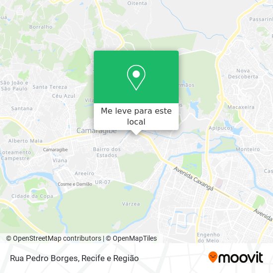 Rua Pedro Borges mapa