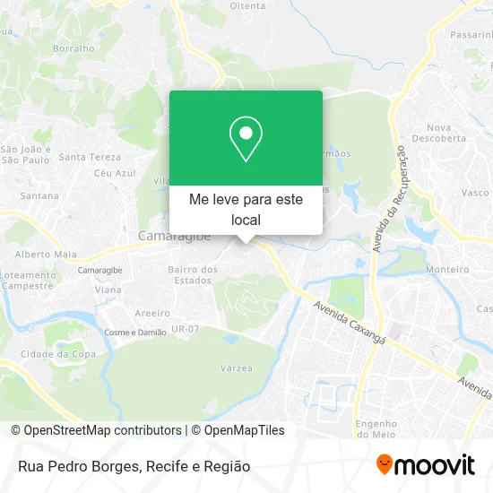 Rua Pedro Borges mapa