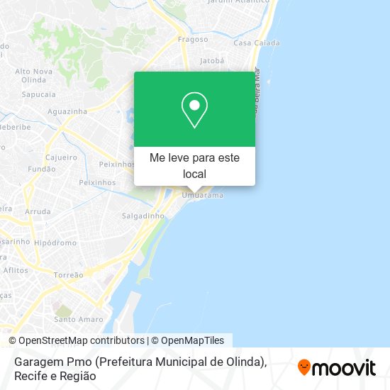 Garagem Pmo (Prefeitura Municipal de Olinda) mapa