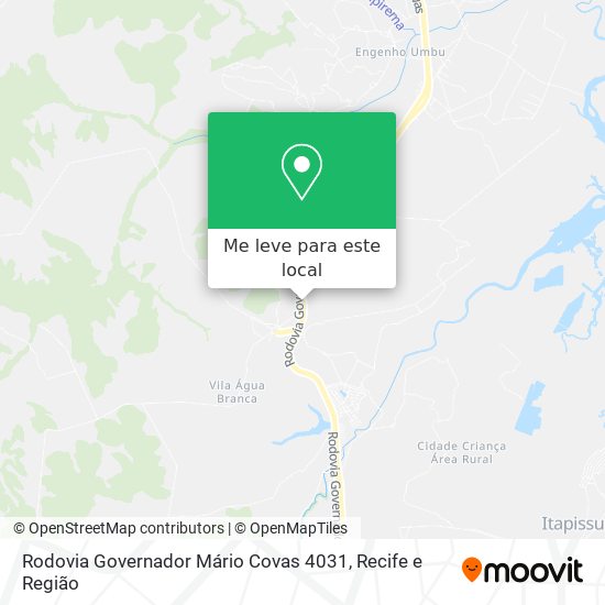 Rodovia Governador Mário Covas 4031 mapa