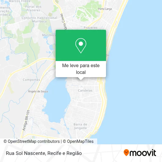 Rua Sol Nascente mapa